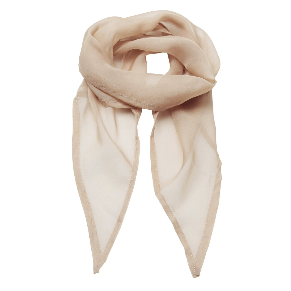 (One Size, Natural) Premier Ladies/Womens Work Chiffon Formal Scarf-image-OPC-P52WFFM-NEW