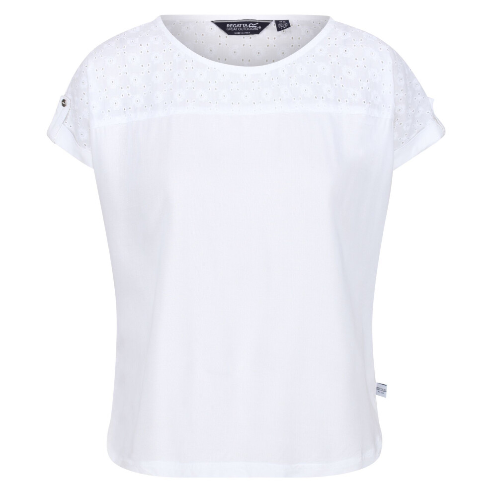 (10 UK, White) Regatta Womens/Ladies Jaida Cotton T-Shirt