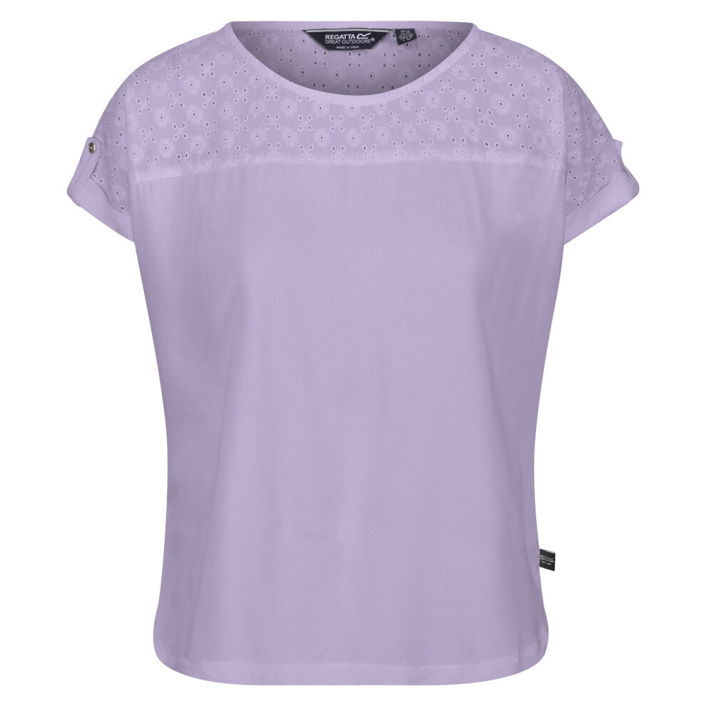 (16 UK, Pastel Lilac) Regatta Womens/Ladies Jaida Cotton T-Shirt