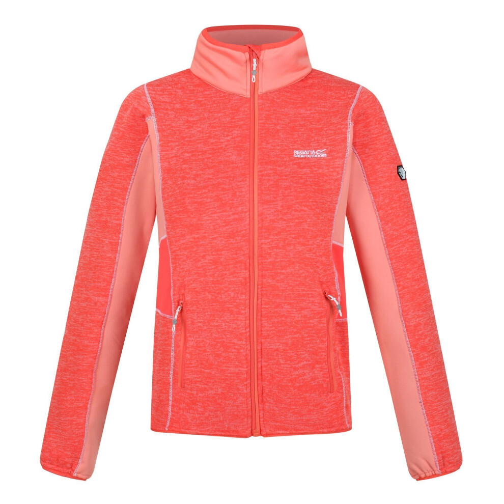 (14 UK, Neon Peach/Fusion Coral) Regatta Womens/Ladies Lindalla III Fleece