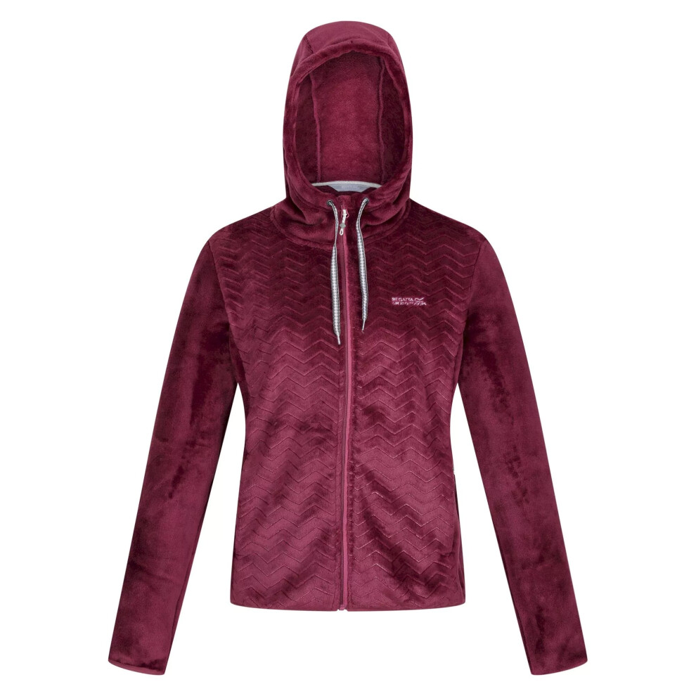 (8 UK, Amaranth Haze) Regatta Womens/Ladies Julissa II Fluffy Full Zip Fleece Jacket