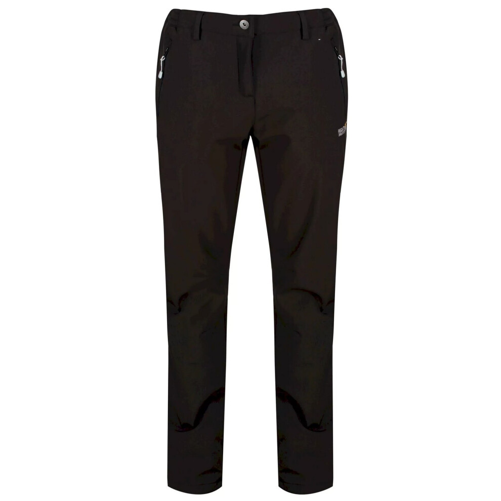 (16, Black) Regatta Great Outdoors Womens/Ladies Geo Softshell II Short Leg Trousers