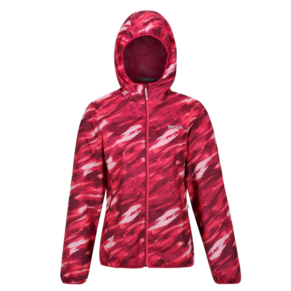 (12 UK, Wild Plum) Regatta Womens/Ladies Serenton Brush Stroke Waterproof Jacket