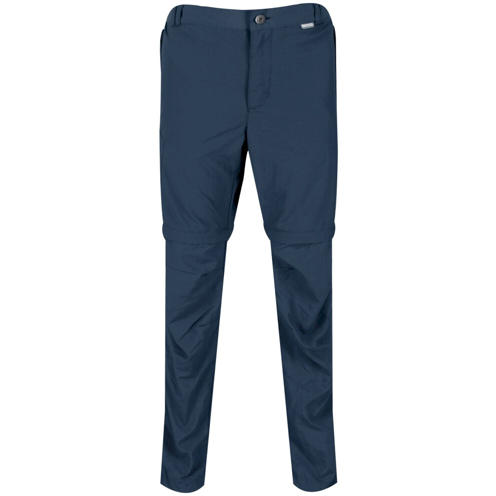 (32R, Moonlight Denim) Regatta Mens Leesville II Zip-Off Trousers