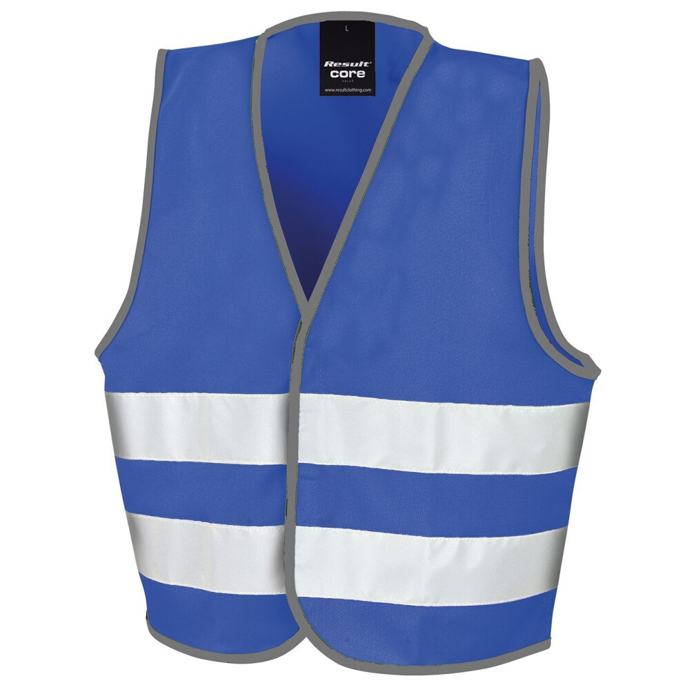 (10-12, Royal Blue) Result Core Kids Unisex Hi-Vis Safety Vest