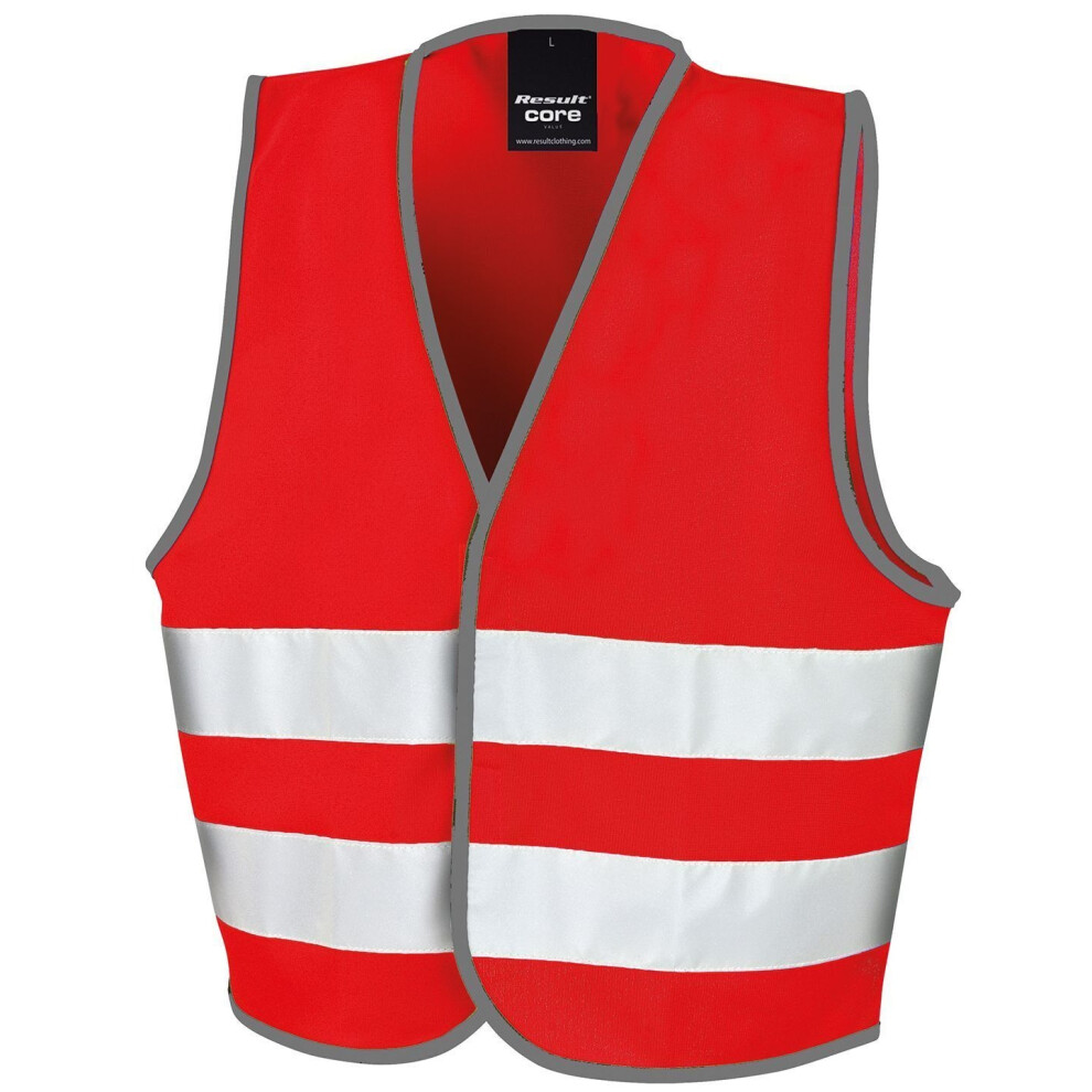 (10-12, Red) Result Core Kids Unisex Hi-Vis Safety Vest