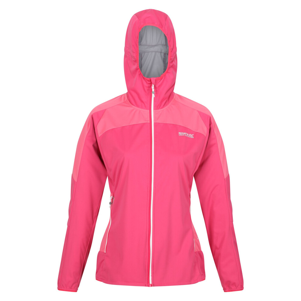 (8 UK, Rethink Pink/Tropical Pink) Regatta Womens/Ladies Tarvos IV Softshell Jacket