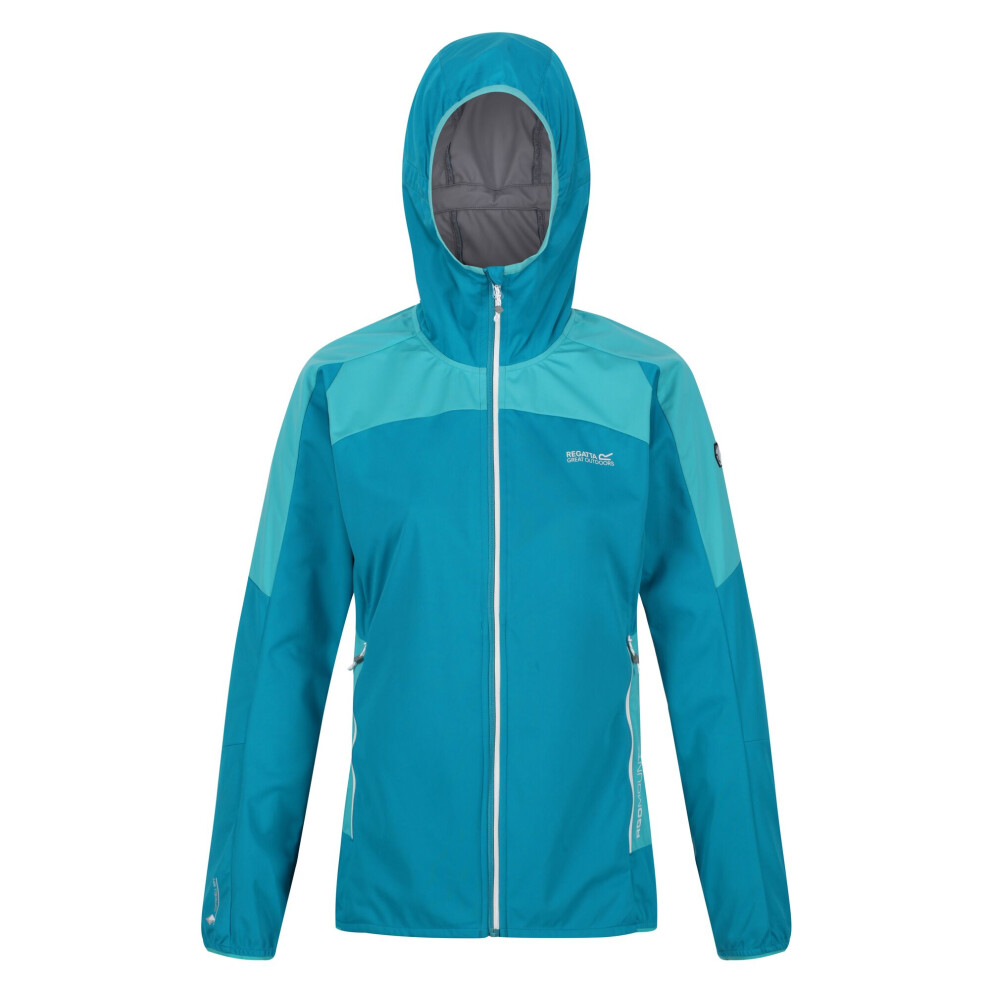 (8 UK, Enamel/Turquoise) Regatta Womens/Ladies Tarvos IV Softshell Jacket