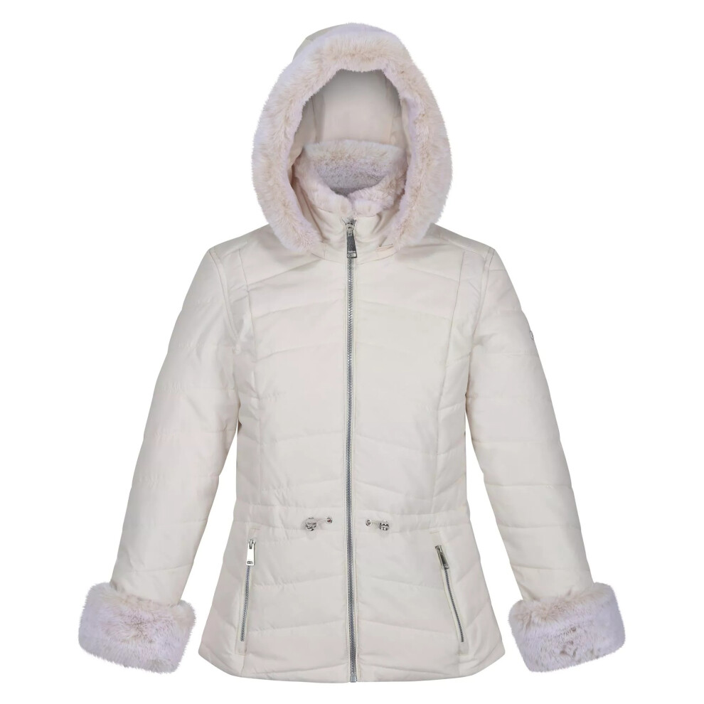 (20 UK, Light Vanilla) Regatta Womens/Ladies Willabella Faux Fur Trim Jacket