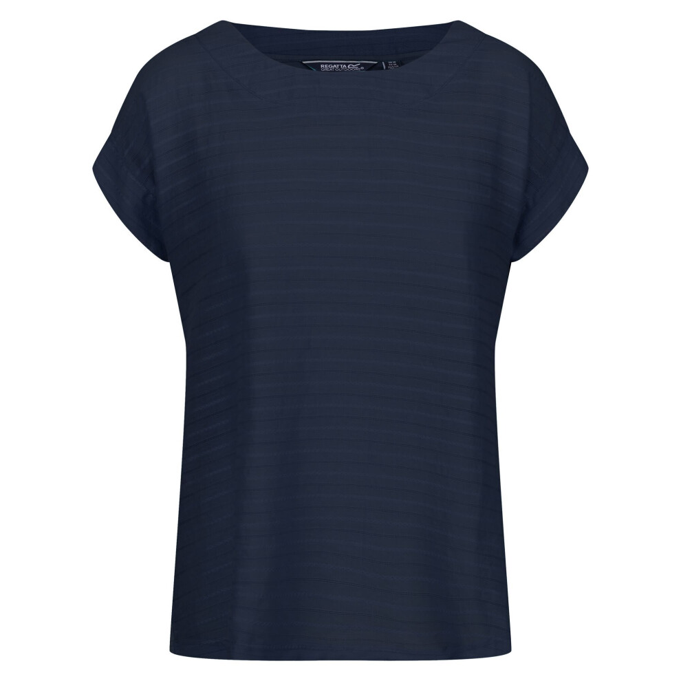 (10 UK, Navy) Regatta Womens/Ladies Adine Stripe T-Shirt