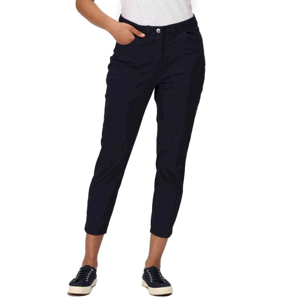 (16 UK R, Navy) Regatta Womens/Ladies Gabrina II Skinny 3/4 Jeans