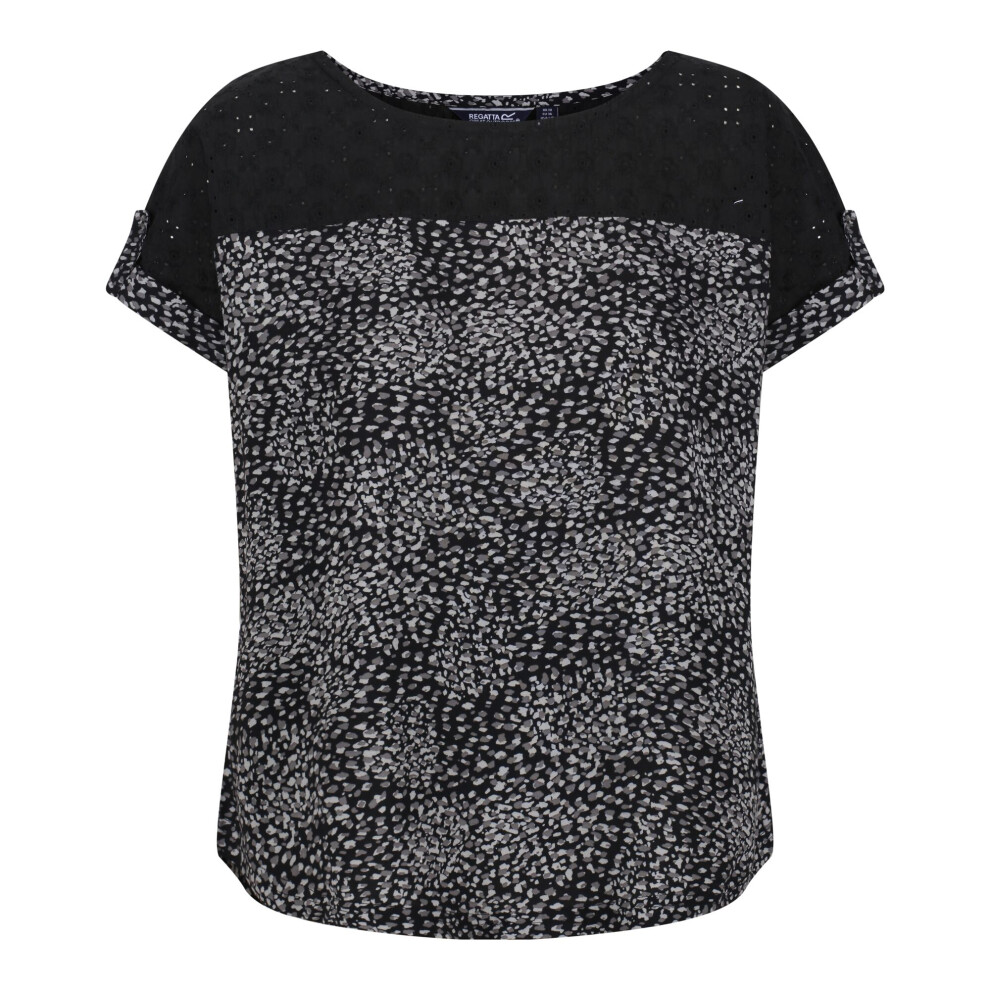 (20 UK, Black) Regatta Womens/Ladies Jaida Abstract T-Shirt