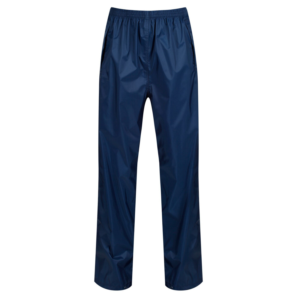 (18 UK R, Navy) Regatta Womens/Ladies Packaway Rain Trousers