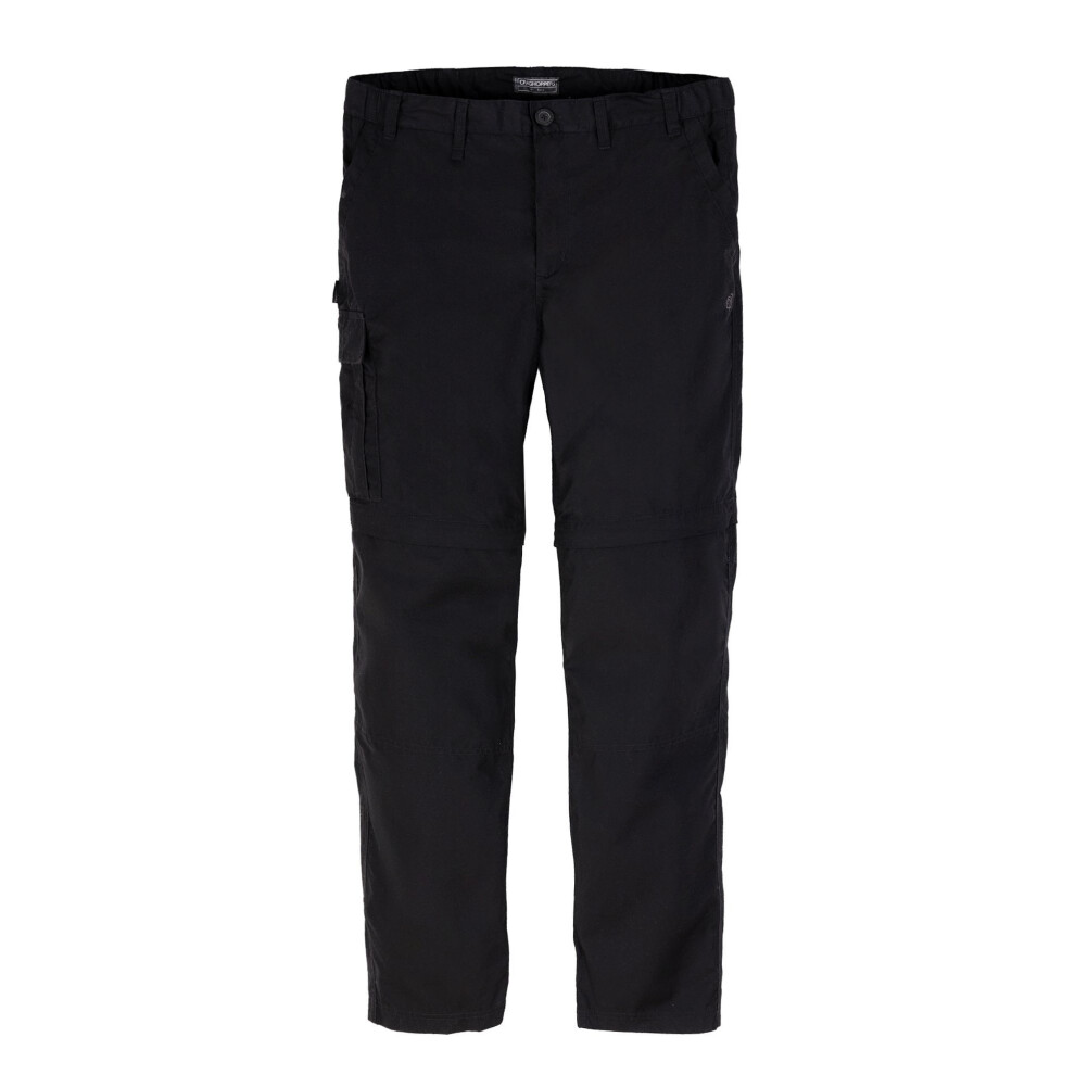 (32R, Black) Craghoppers Mens Expert Kiwi Tailored Cargo Trousers