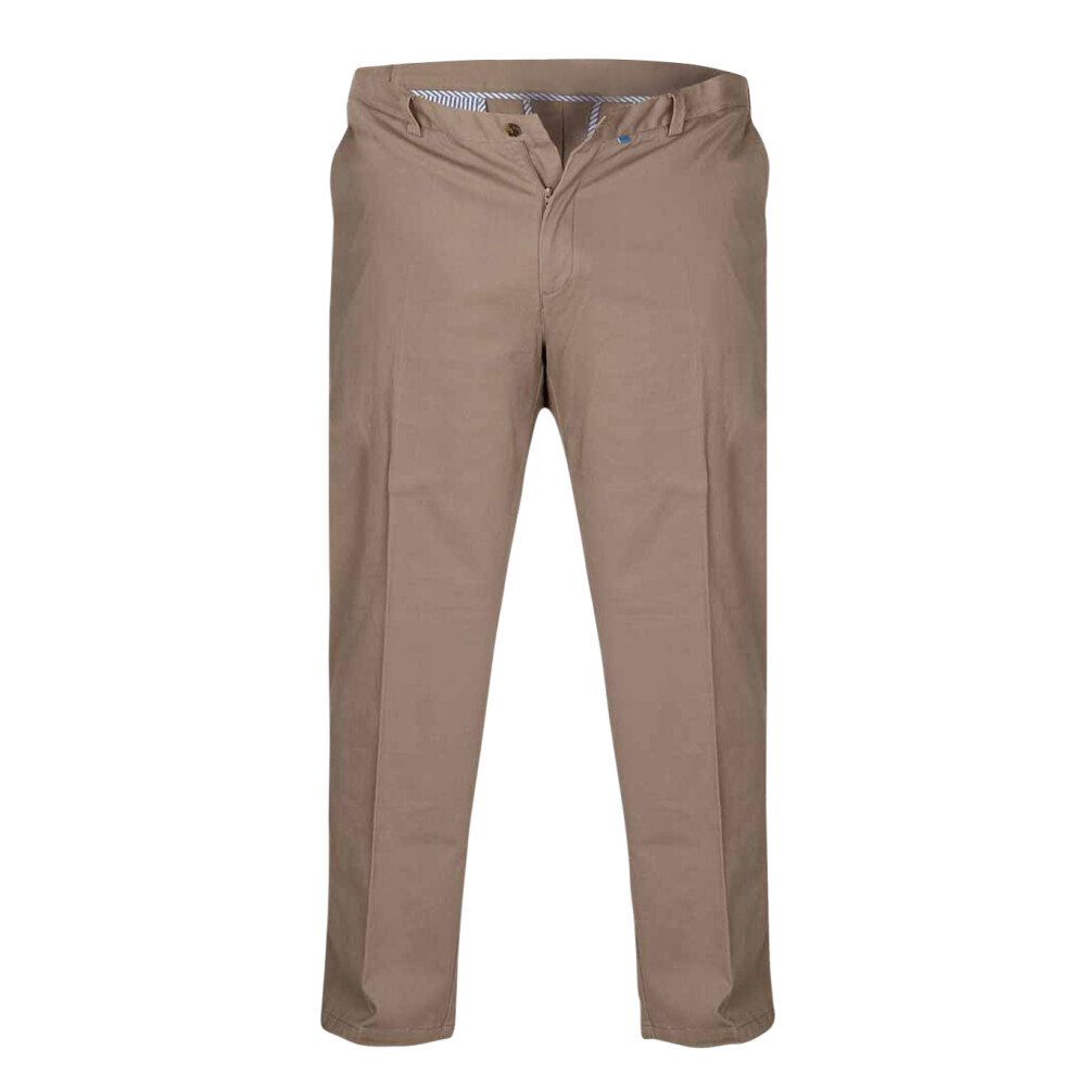 Duke Mens D555 Bruno Stretch Chino Kingsize Trousers-image-OPC-P55DB27-NEW