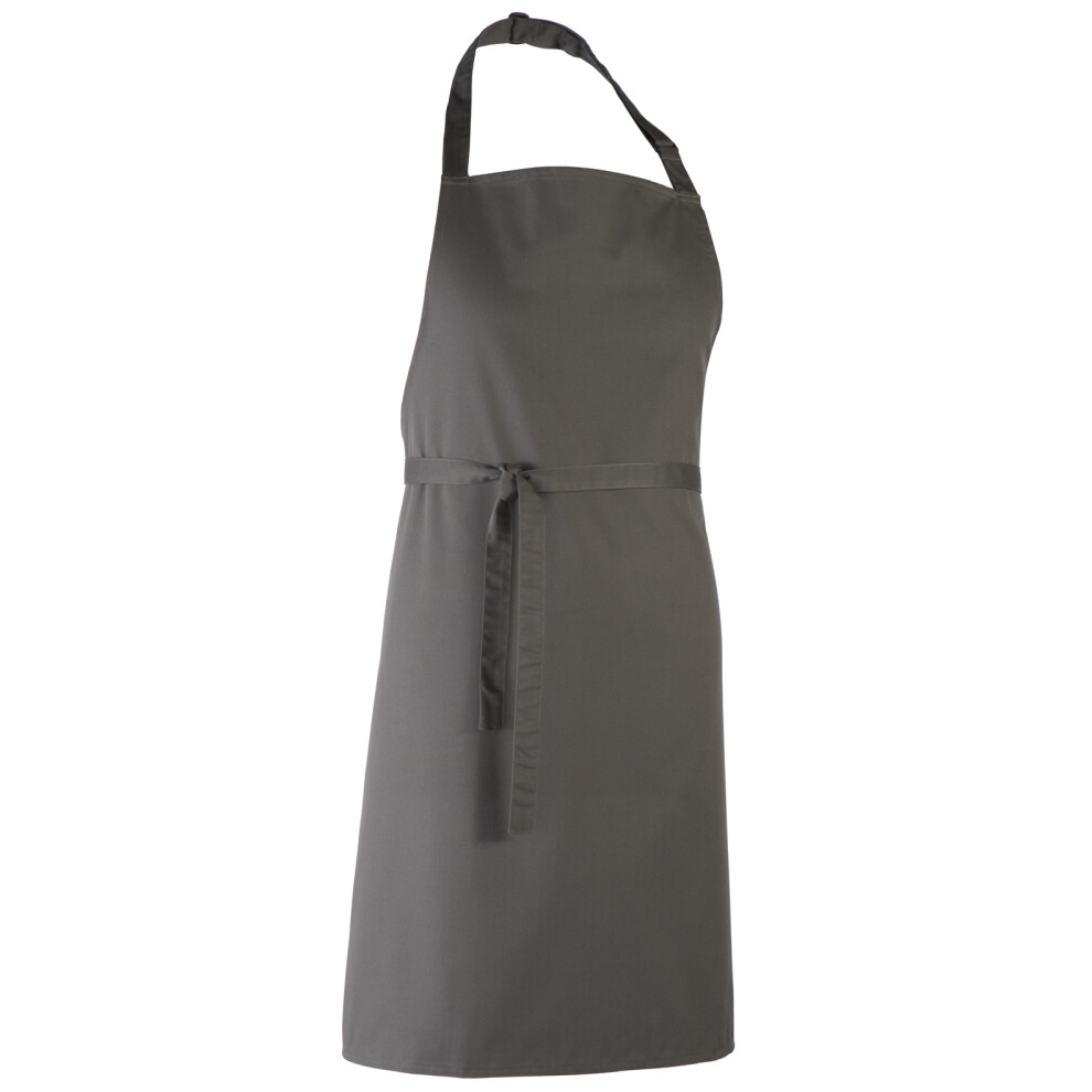 (One Size, Dark Grey) Premier Colours Bib Apron / Workwear