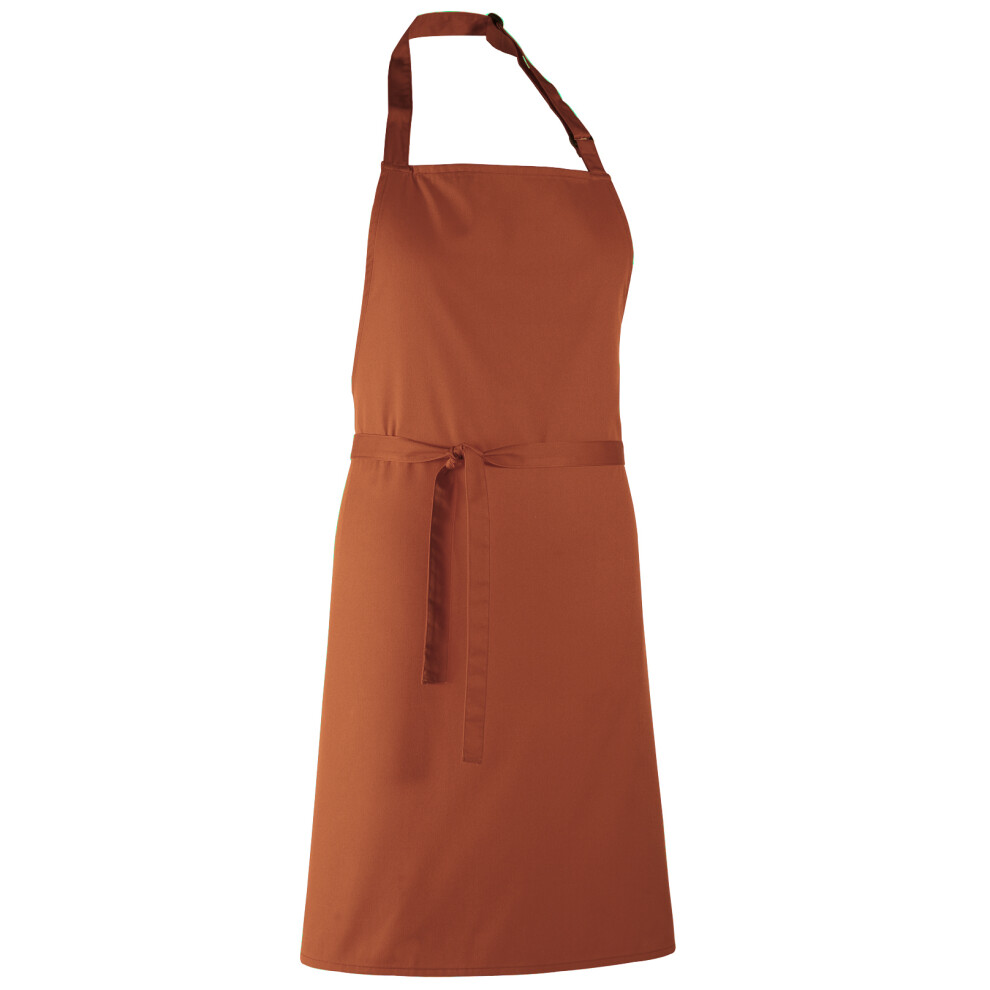 (One Size, Chestnut) Premier Colours Bib Apron / Workwear