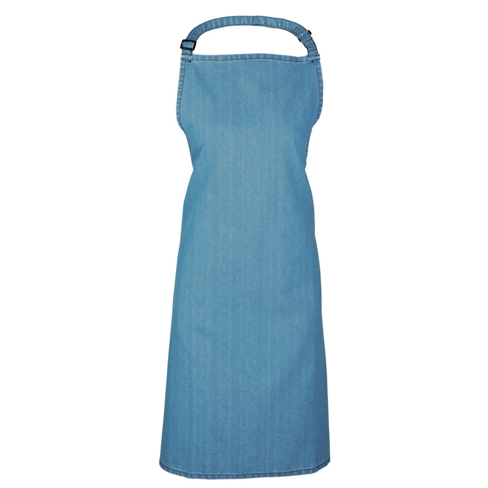 (One Size, Blue Denim) Premier Colours Bib Apron / Workwear