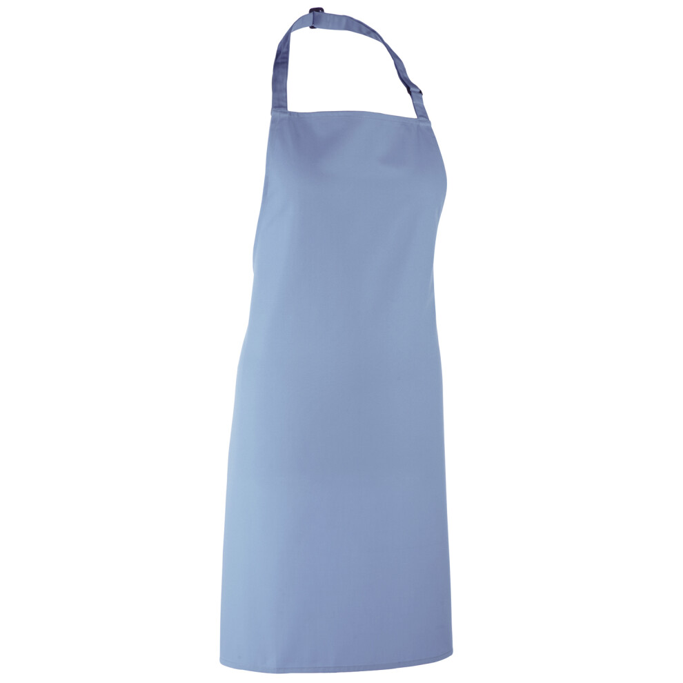 (One Size, Mid Blue) Premier Colours Bib Apron / Workwear