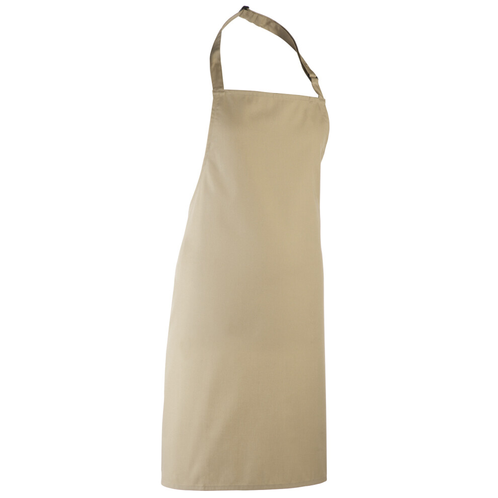 (One Size, Khaki) Premier Colours Bib Apron / Workwear