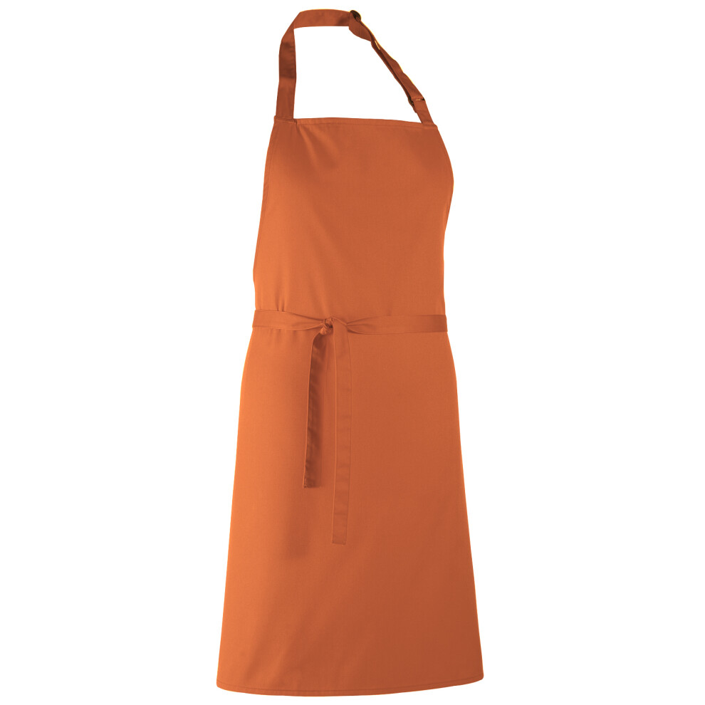 (One Size, Terracotta) Premier Colours Bib Apron / Workwear