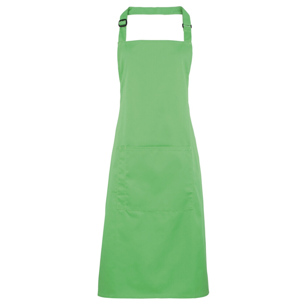 (One Size, Apple) Premier Ladies/Womens Colours Bip Apron With Pocket / Workwear (Pack of 2)