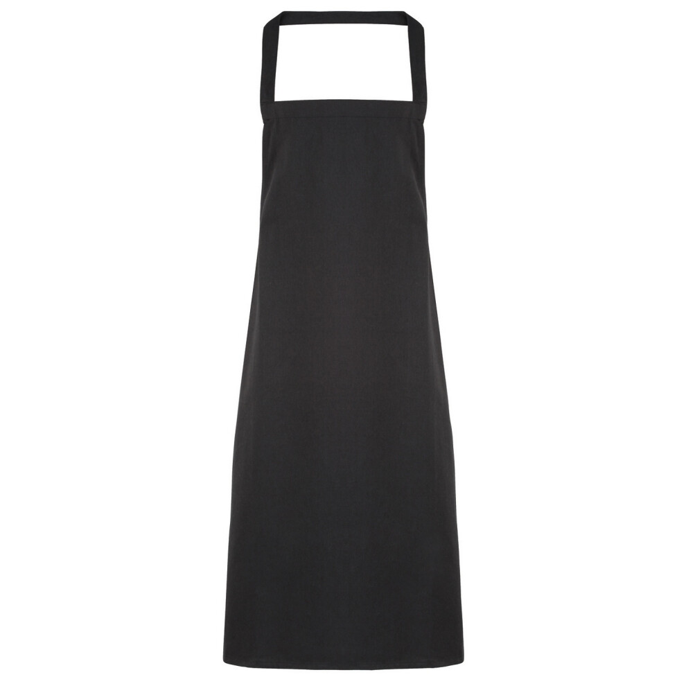 (One Size, Black) Premier Ladies/Womens Slim Apron (no Pocket) / Workwear