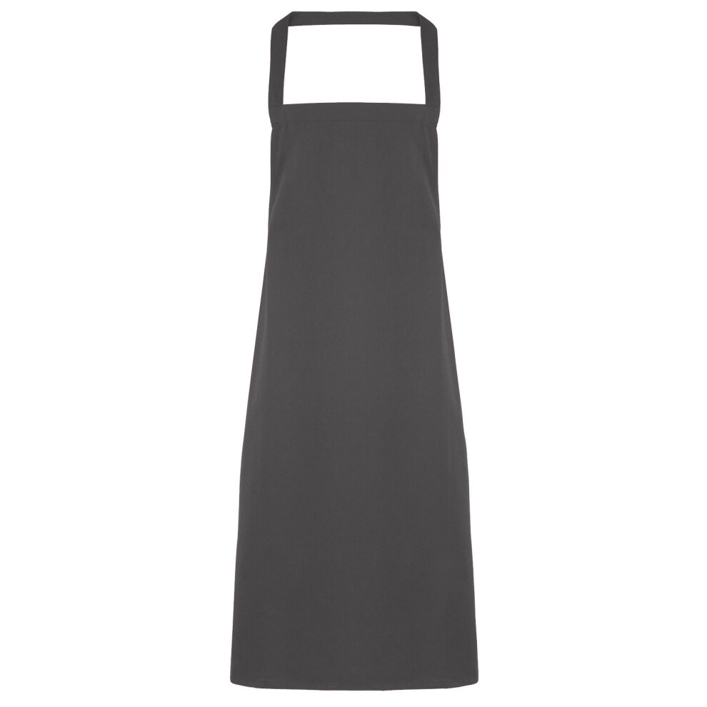 (One Size, Dark Grey) Premier Ladies/Womens Slim Apron (no Pocket) / Workwear