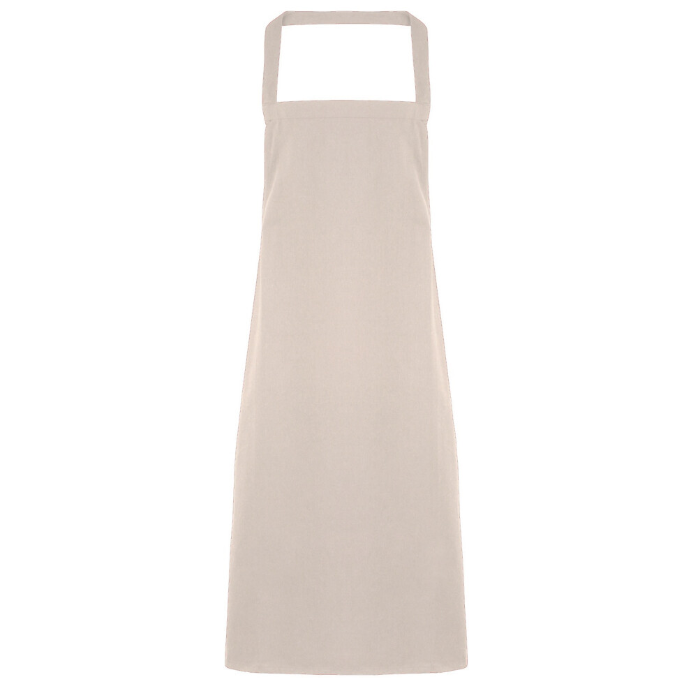 (One Size, Natural) Premier Ladies/Womens Slim Apron (no Pocket) / Workwear