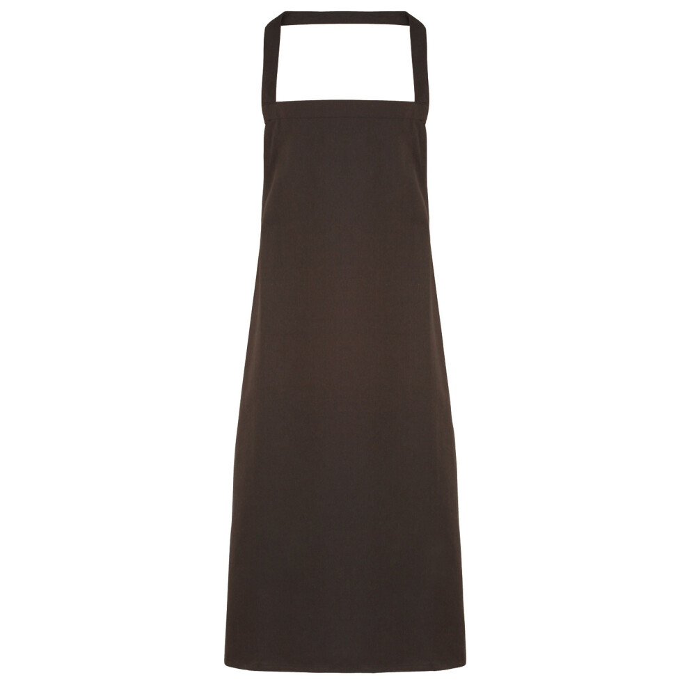 (One Size, Brown) Premier Ladies/Womens Slim Apron (no Pocket) / Workwear