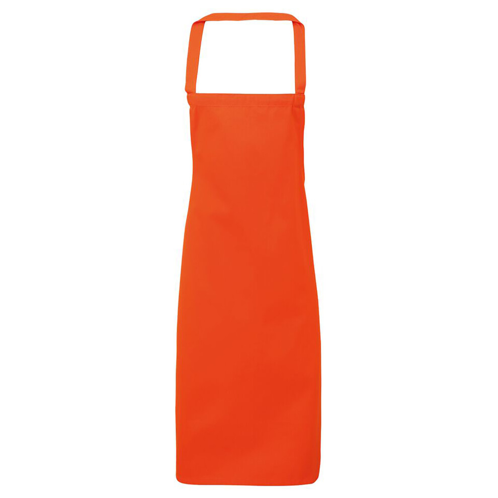 (One Size, Orange) Premier Ladies/Womens Slim Apron (no Pocket) / Workwear