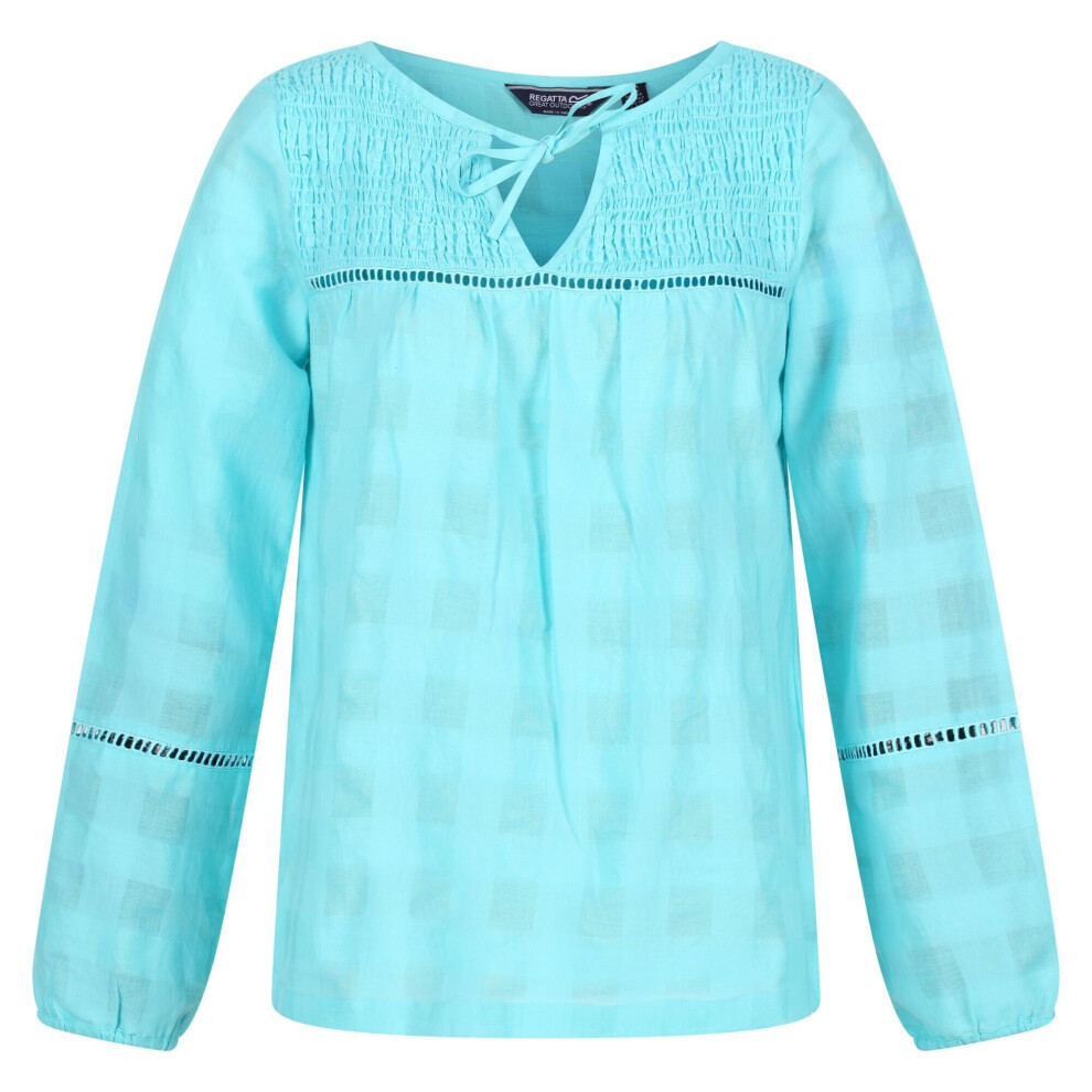 (14 UK, Seascape) Regatta Womens/Ladies Calluna Long-Sleeved Blouse