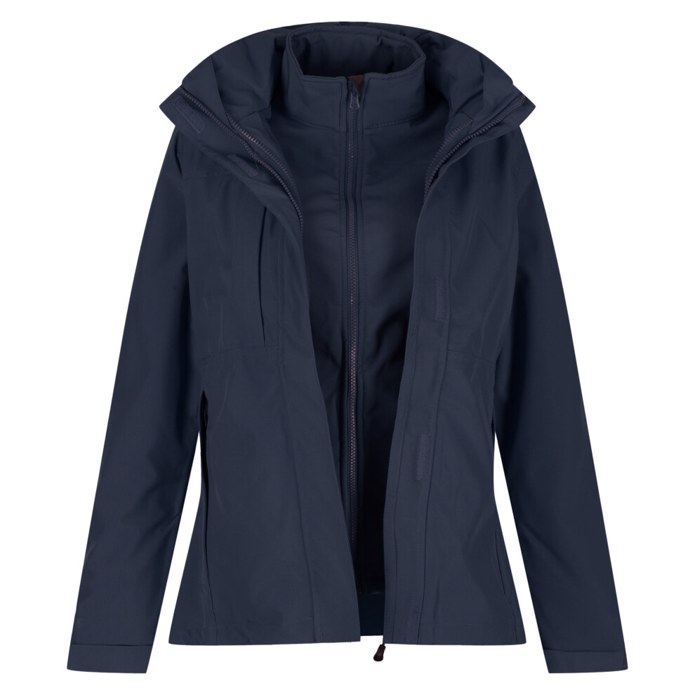 (10, Navy) Regatta Professional Womens/Ladies Kingsley 3-in-1 Waterproof Jacket