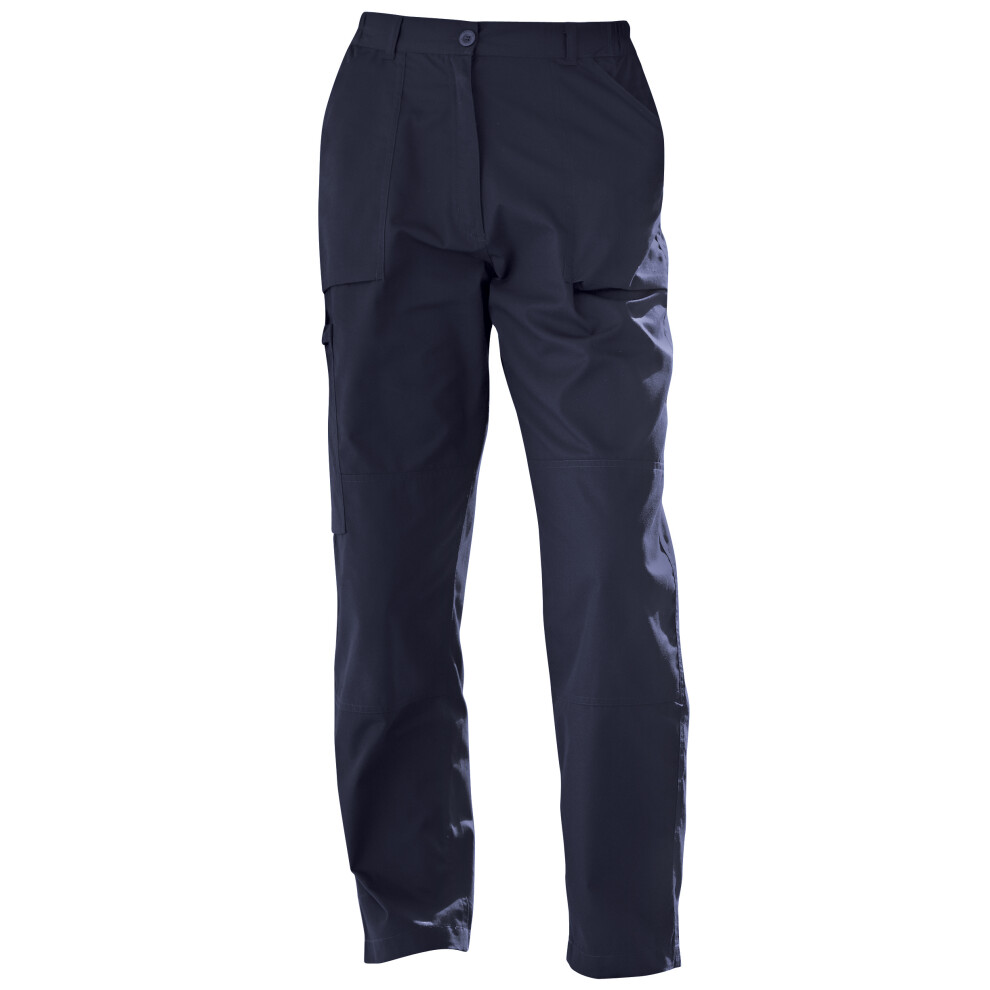 (16 Long, Navy) Regatta Womens/Ladies New Action Water Repellent Trousers