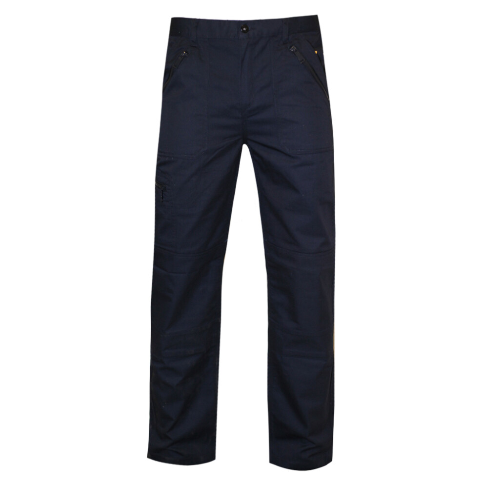 (30in, Navy) Regatta Mens Pro Action Waterproof Trousers - Regular