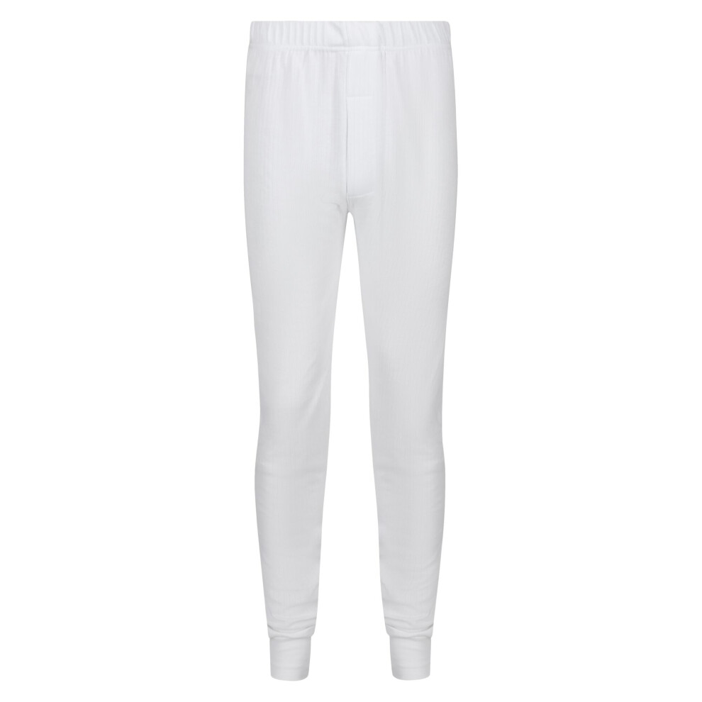 (M, White) Regatta Mens Thermal Underwear Long Johns