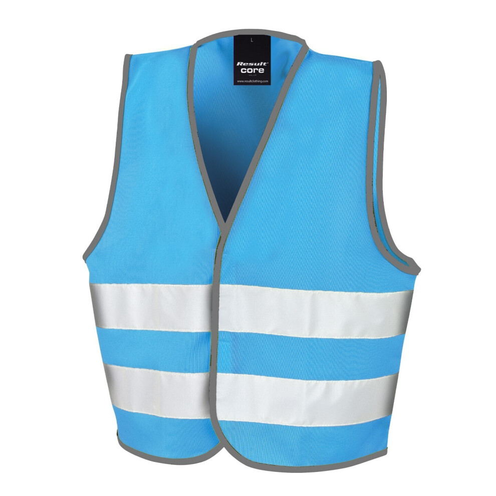 (4-6 Years, Sky Blue) SAFE-GUARD by Result Childrens/Kids Core Enhanced Hi-Vis Vest