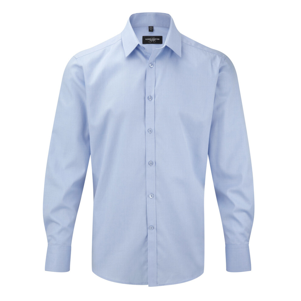 Herringbone Long Sleeve Work Shirt