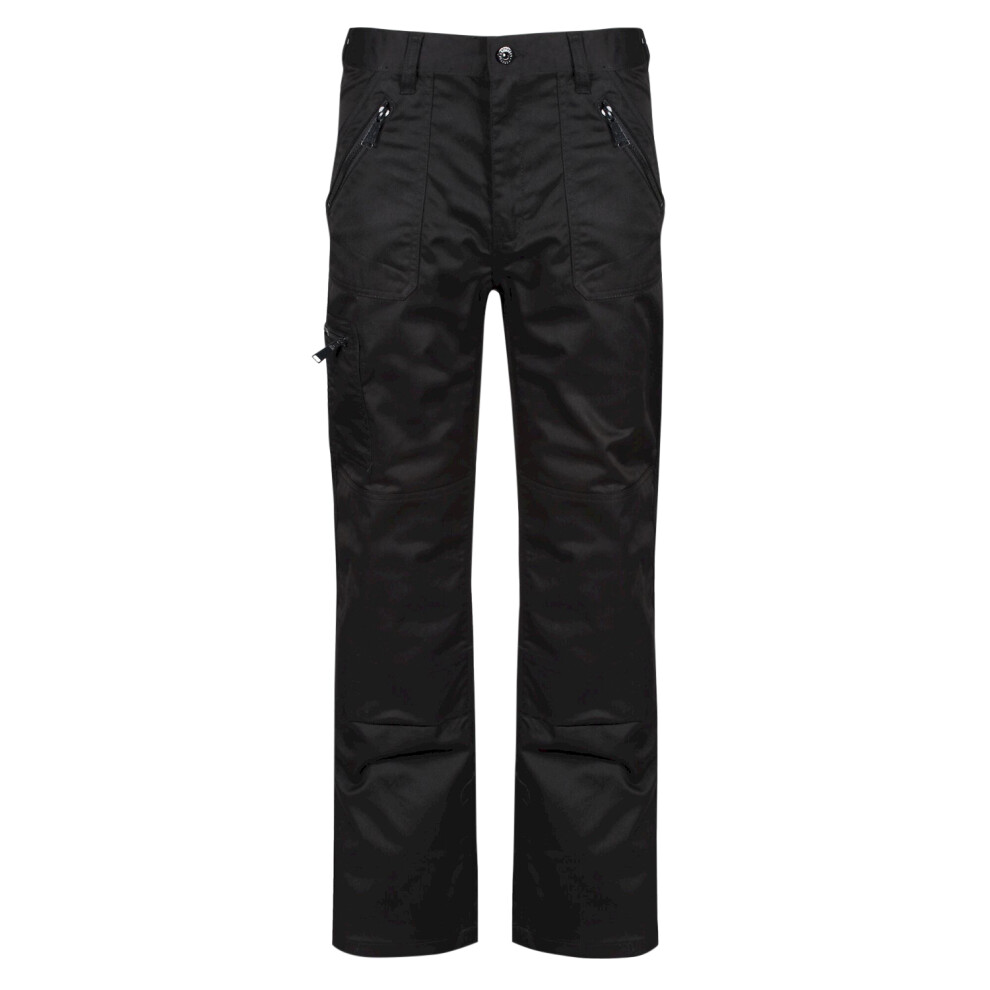 (34/L, Black) Regatta Mens Pro Action Trousers