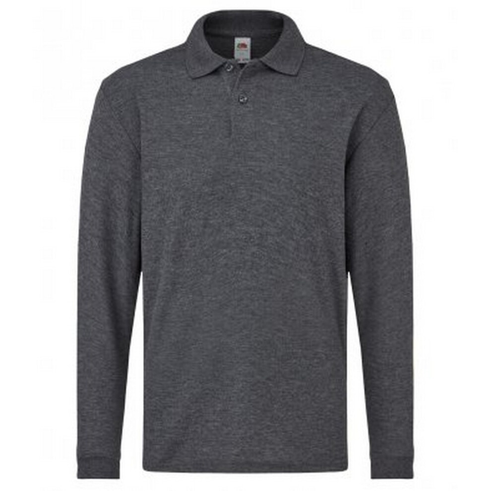 Long Sleeve Pique Polo Shirt