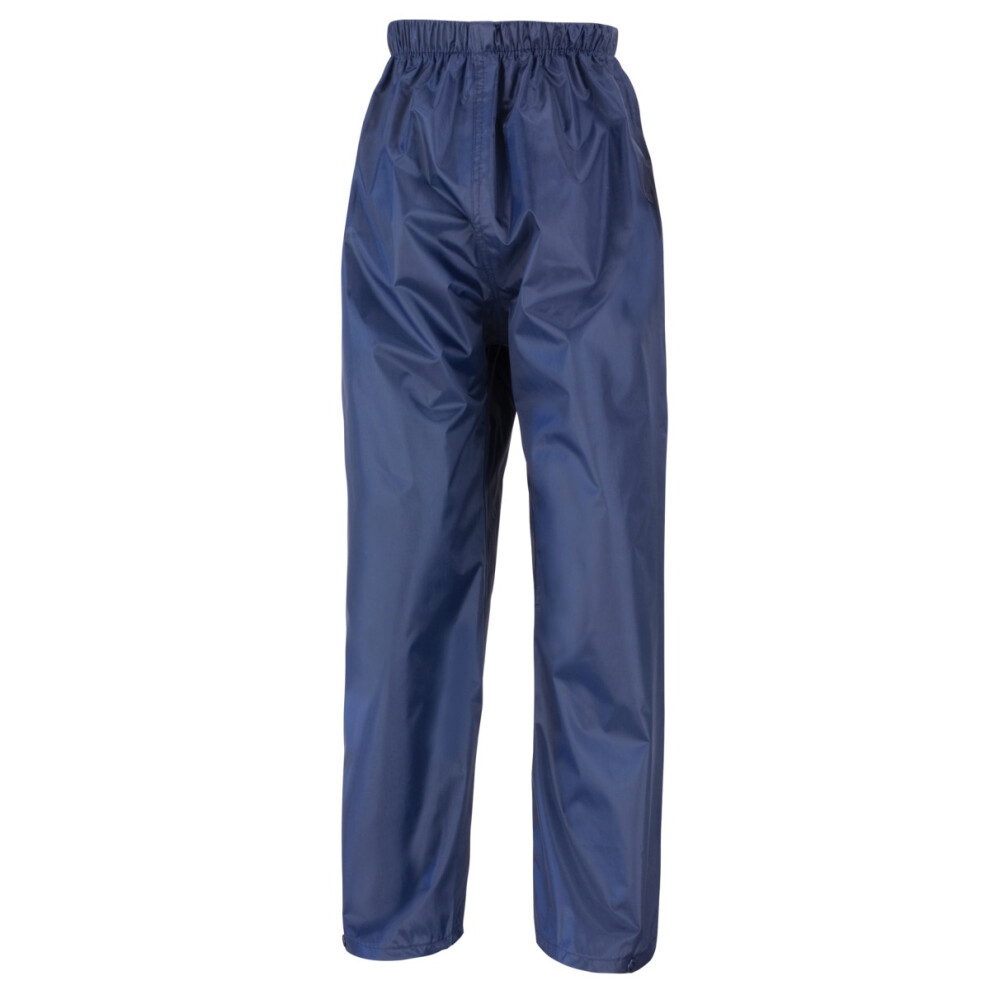 (5-6 years, Navy Blue) Result Core Kids/Childrens Unisex Stormdri Rain Over Trouser / Pants