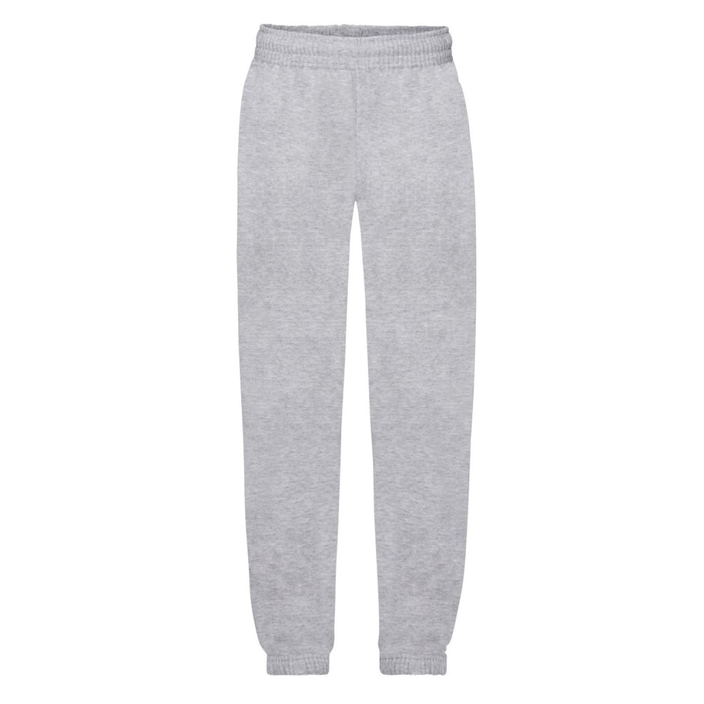 (5-6, Heather Grey) Fruit Of The Loom Childrens/Kids Unisex Jog Pants / Jogging Bottoms