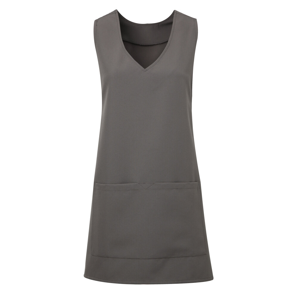 (L/XL, Dark Grey) Premier Womens/Ladies Wrap Around Sleeveless Tunic Apron