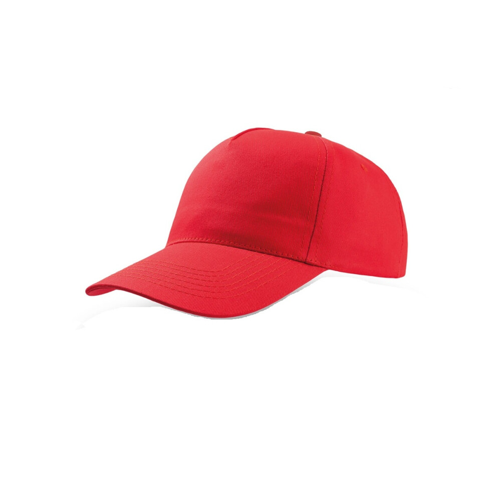 (One Size, Red) Atlantis Start 5 Panel Cap