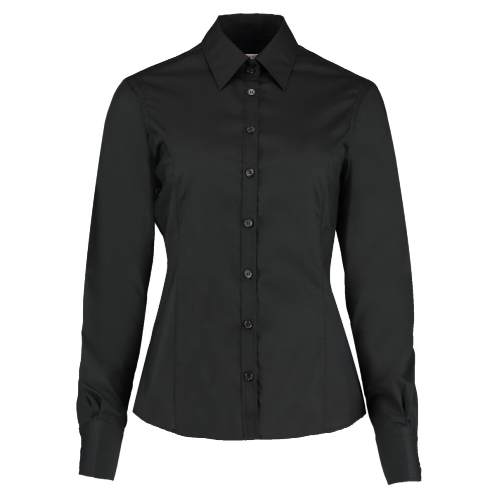 Kustom Kit Womens/Ladies Tailored Formal Shirt-image-OPC-PCWQ6M6-NEW