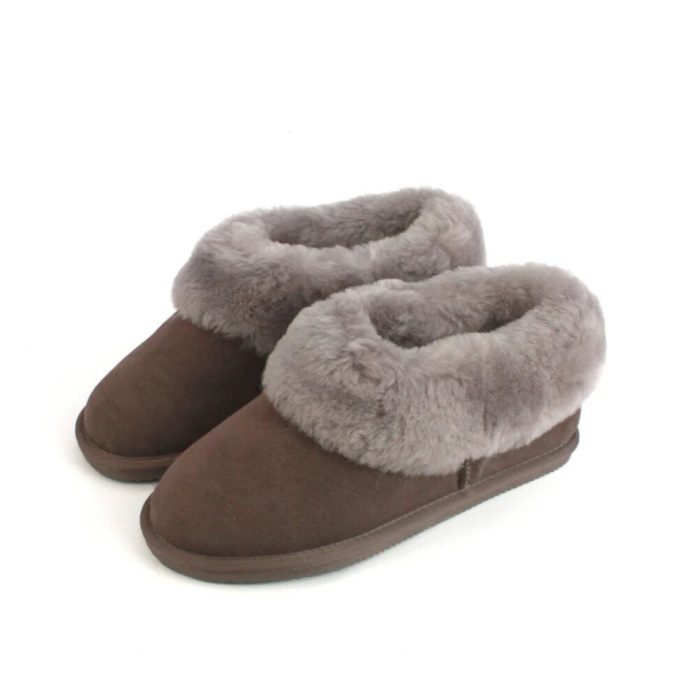 (5 UK, Truffle Brown) Eastern Counties Leather Womens/Ladies Elena Sheepskin Slipper Boots