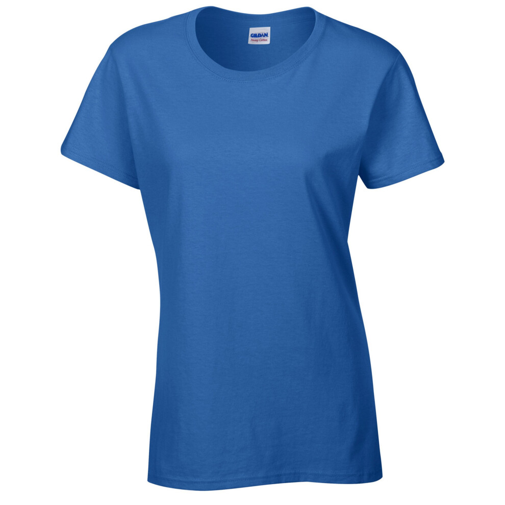 (L, Royal Blue) Gildan Womens/Ladies Cotton Heavy T-Shirt