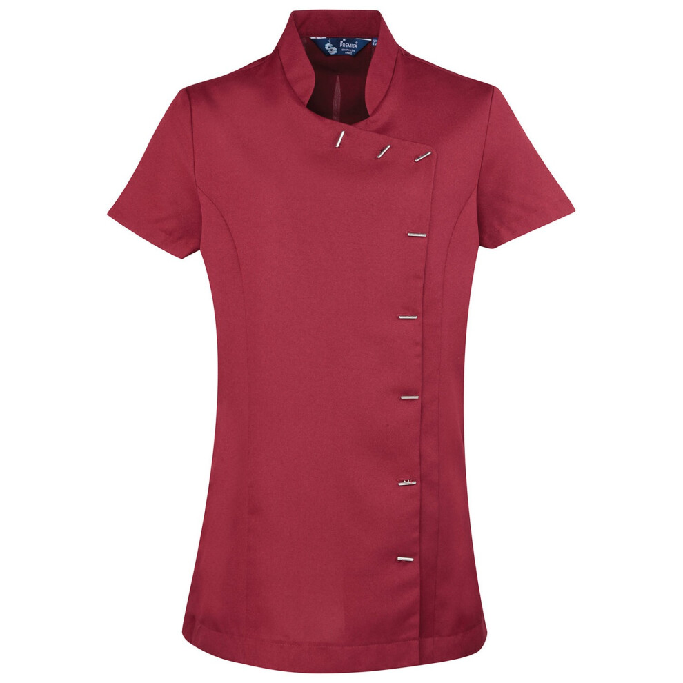 (20 UK, Burgundy) Premier Womens/Ladies Orchid Short-Sleeved Tunic