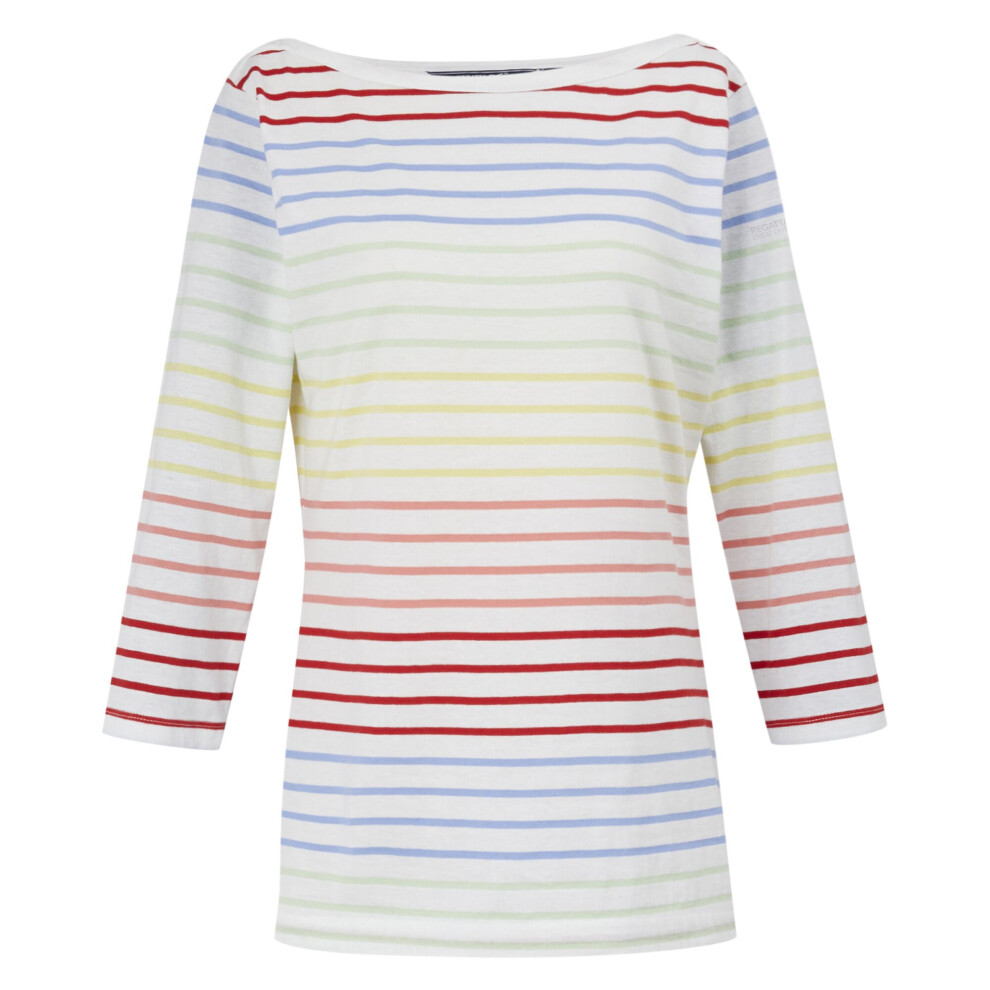 (18 UK, White/Multicoloured) Regatta Womens/Ladies Bayletta 3/4 Sleeve Top