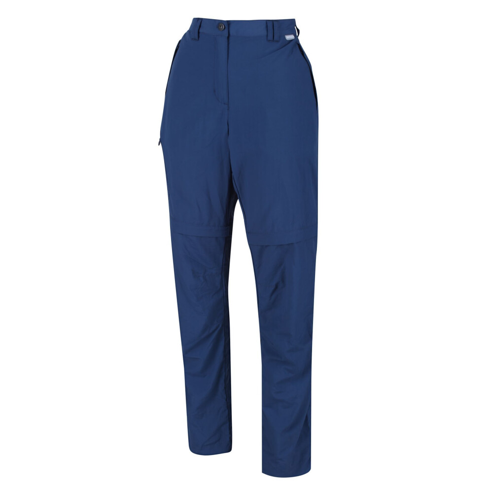 (18 UK R, Dark Denim) Regatta Womens/Ladies Chaska II Walking Trousers